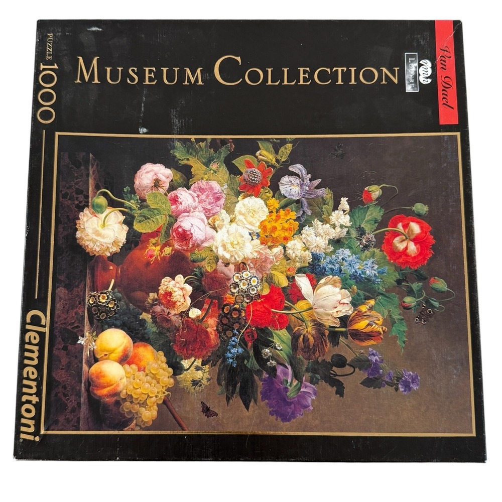 Clementoni Museum Collection 1000 Piece Puzzle Van Dael Bowl of Flowers 94928